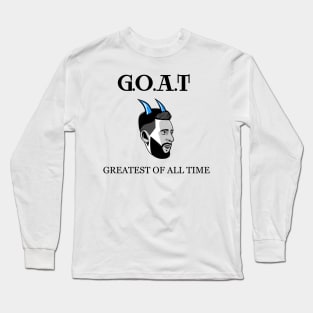 Messi GOAT - Greatest of All Time - ARG 22 Football Long Sleeve T-Shirt